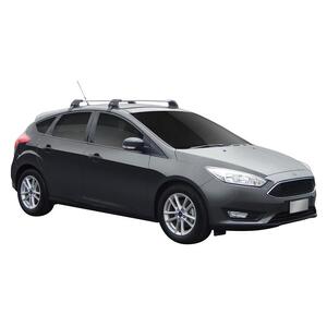Prorack Black 2 Bar Aero Flush Bar kit to suit Ford Focus 5dr Hatch (9/2015 - 2018)