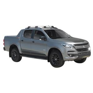 Prorack Silver 2 Bar Aero Flush Bar kit to suit Holden Colorado Z71 4dr Ute (10/2016 - 2020)