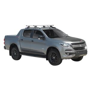 Prorack Silver 2 Bar Heavy Duty Through Bar kit to suit Holden Colorado Z71 4dr Ute (10/2016 - 2020)