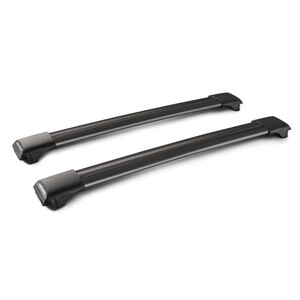 Yakima Black 2 Bar Roof Rack - Audi A6/S6/RS6 Allroad 5dr Wagon 4/12 - On (S55Y)