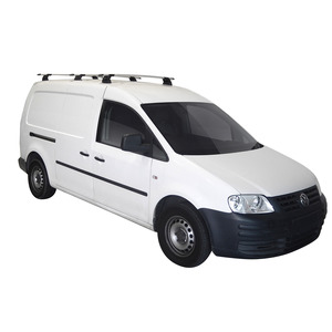 Prorack Silver 3 Bar Aero Through Bar kit to suit Volkswagen Caddy Maxi 5dr Van (2008 - 11/2015)
