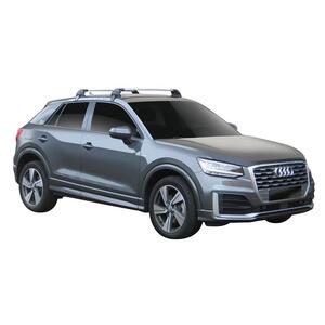 Prorack Silver 2 Bar Aero Flush Bar kit to suit Audi Q2 5dr SUV (2016 - Current)