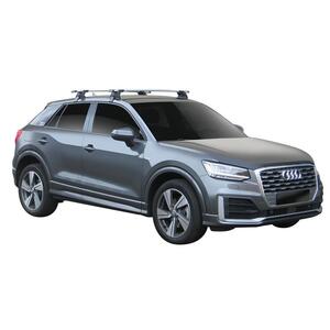 Prorack Silver 2 Bar Aero Through Bar kit to suit Audi Q2 5dr SUV (2016 - Current)