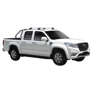 Prorack Silver 2 Bar Aero Flush Bar kit to suit Great Wall Steed Double Cab 4dr Ute (2016 - 2020)