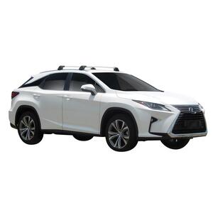 Prorack Black 2 Bar Aero Flush Bar kit to suit Lexus RX 5dr SUV (2016 - 2022)