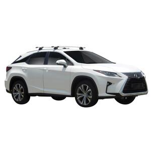 Prorack Silver 2 Bar Aero Through Bar kit to suit Lexus RX 5dr SUV (2016 - 2022)