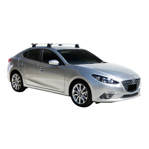 Prorack Black 2 Bar Aero Through Bar kit to suit Mazda 3 4dr Sedan (2016 - 3/2019)