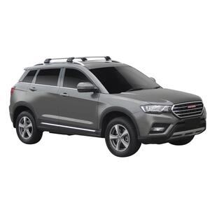 Prorack Silver 2 Bar Aero Flush Bar kit to suit Haval H6 5dr SUV (2017 - Current)