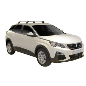 Prorack Black 2 Bar Aero Flush Bar kit to suit Peugeot 3008 5dr SUV (2017 - Current)