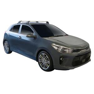 Prorack Black 2 Bar Aero Flush Bar kit to suit Kia Rio 5dr Hatch (2017 - Current)