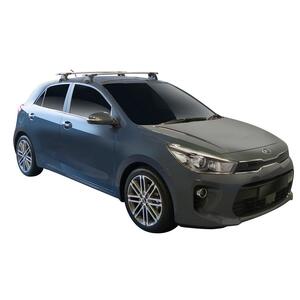 Prorack Silver 2 Bar Aero Through Bar kit to suit Kia Rio 5dr Hatch (2017 - Current)
