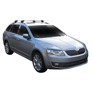 Prorack Black 2 Bar Aero Flush Bar kit to suit Skoda Octavia Scout 4x4 5dr Estate (2013 - Current)