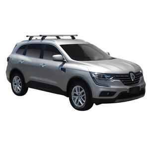Prorack Silver 2 Bar Heavy Duty Through Bar kit to suit Renault Koleos 5dr SUV (9/2016 - Current)