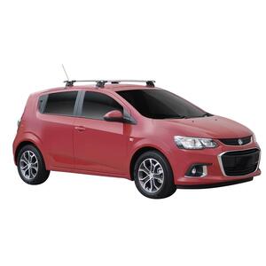 Prorack Silver 2 Bar Aero Through Bar kit to suit Holden Barina 5dr Hatch (2017 - 2020)