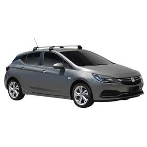 Prorack Black 2 Bar Aero Flush Bar kit to suit Holden Astra 5dr Hatch (2017 - 2020)