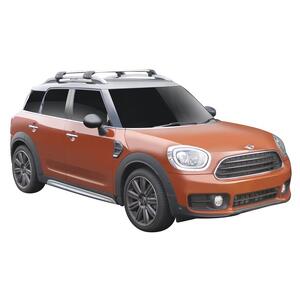 Prorack Silver 2 Bar Aero Flush Bar kit to suit Mini Countryman 5dr SUV (2017 - Current)