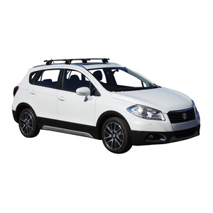 Prorack Silver 2 Bar Aero Through Bar kit to suit Suzuki S-Cross 5dr SUV (2013 - 5/2021)
