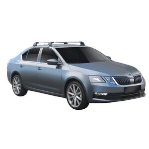 Prorack Silver 2 Bar Aero Flush Bar kit to suit Skoda Octavia 5dr Hatch (6/2017 - Current)