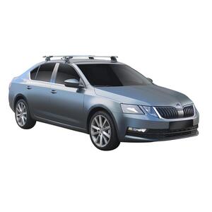 Prorack Silver 2 Bar Aero Through Bar kit to suit Skoda Octavia 5dr Hatch (6/2017 - Current)