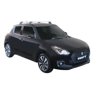 Prorack Silver 2 Bar Aero Flush Bar kit to suit Suzuki Swift 5dr Hatch (2017 - Current)