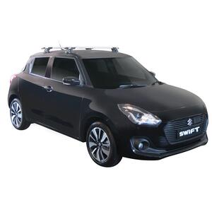 Prorack Silver 2 Bar Aero Through Bar kit to suit Suzuki Swift 5dr Hatch (2017 - Current)