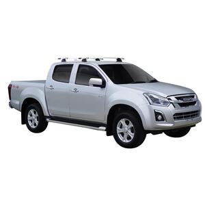 Prorack Black 2 Bar Aero Through Bar kit to suit Isuzu D-Max LS-U/LS-M Crew Cab 4dr Ute (2012 - 9/2020)