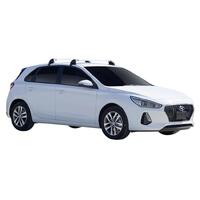 Prorack Black 2 Bar Aero Flush Bar kit to suit Hyundai i30 5dr Hatch (2017 - 9/2020)