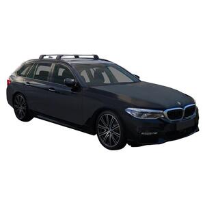 Prorack Silver 2 Bar Aero Flush Bar kit to suit BMW 5 Series G31 Touring 5dr Wagon (2017 - Current)
