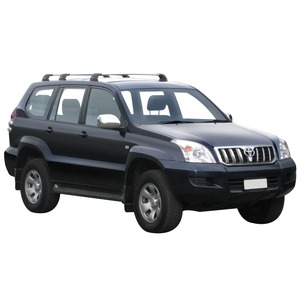 Prorack Silver 3 Bar Aero Flush Bar kit to suit Toyota Land Cruiser Prado 120 Series 5dr SUV (3/2003 - 11/2009)