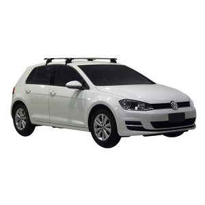 Prorack Silver 2 Bar Aero Through Bar kit to suit Volkswagen Golf MK7 & 7.5 5dr Hatch (2012 - 2020)