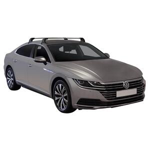 Prorack Silver 2 Bar Aero Flush Bar kit to suit Volkswagen Arteon Steel Roof 4dr Coupe (2017 - Current)