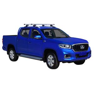 Prorack Silver 2 Bar Heavy Duty Through Bar kit to suit LDV T60/T60 Max/eT60 Double Cab 4dr Ute (10/2017 - Current)
