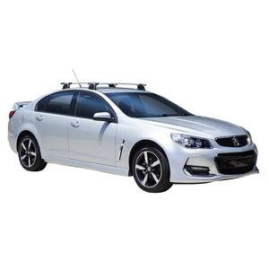 Prorack Black 2 Bar Aero Through Bar kit to suit Holden Commodore VF II 4dr Sedan (4/2017 - 2018)
