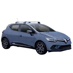 Prorack Silver 2 Bar Aero Flush Bar kit to suit Renault Clio 5dr Hatch (2017 - Current)