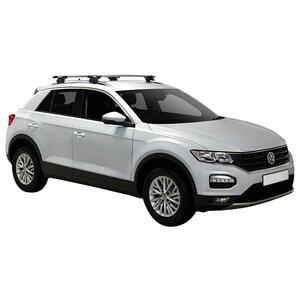 Prorack Black 2 Bar Aero Through Bar kit to suit Volkswagen T-Roc 5dr SUV (2020 - Current)