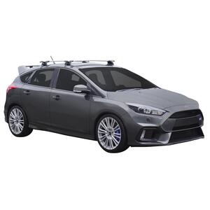 Prorack Silver 2 Bar Aero Through Bar kit to suit Ford Focus RS 5dr Hatch (2016 - Current)