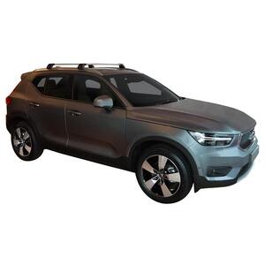 Prorack Silver 2 Bar Aero Flush Bar kit to suit Volvo XC40 5dr SUV (2018 - Current)