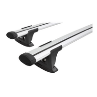 Prorack Silver 2 Bar Aero Through Bar kit to suit MG ZS 5dr SUV (2019 - Current)