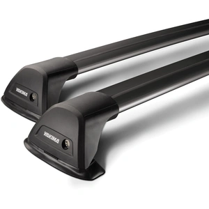 Yakima Black 2 Bar Aero Flush Bar Clamp Mount Crossbar Kit for Toyota HiLux Extra Cab 2dr Ute (05/2005 - 09/2015)