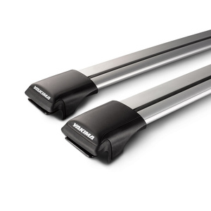 Yakima Silver 2 Bar Aero Rail Bar Rail Mount Crossbar Kit for Kia Sportage 5dr SUV (04/2005 - 2010)