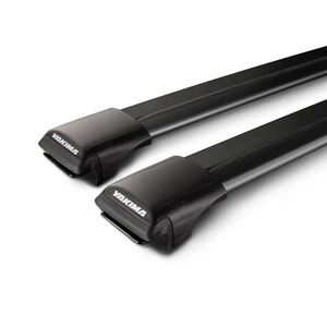 Yakima Black 2 Bar Aero Rail Bar Rail Mount Crossbar Kit for BMW X5 E70 5dr SUV (2007 - 07/2013)