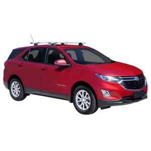 Prorack Silver 2 Bar Aero Through Bar kit to suit Holden Equinox 5dr SUV (12/2017 - 2020)