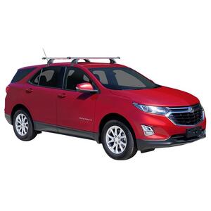 Prorack Silver 2 Bar Heavy Duty Through Bar kit to suit Holden Equinox 5dr SUV (12/2017 - 2020)