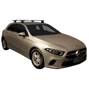 Prorack Black 2 Bar Aero Through Bar kit to suit Mercedes-Benz A-Class 5dr Hatch (2018 - Current)