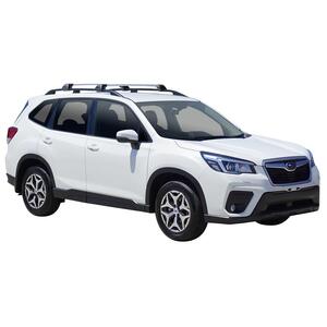 Prorack Silver 2 Bar Aero Flush Bar kit to suit Subaru Forester 5dr SUV (10/2018 - Current)