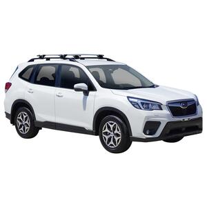 Prorack Silver 2 Bar Aero Through Bar kit to suit Subaru Forester 5dr SUV (10/2018 - Current)