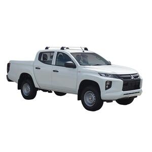 Prorack Black 2 Bar Aero Flush Bar kit to suit Mitsubishi Triton Double Cab 4dr Ute (2015 - 1/2024)