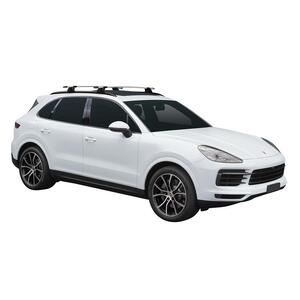 Prorack Silver 2 Bar Aero Through Bar kit to suit Porsche Cayenne 5dr SUV (2019 - Current)