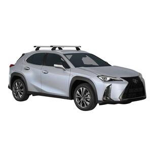 Prorack Silver 2 Bar Heavy Duty Through Bar kit to suit Lexus UX 5dr SUV (2/2019 - Current)