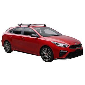 Prorack Black 2 Bar Aero Through Bar kit to suit Kia Cerato 5dr Hatch (2019 - Current)